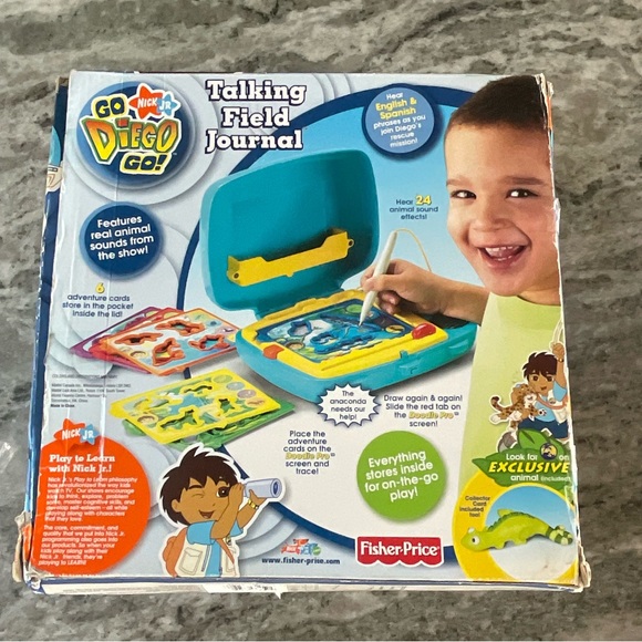 Fisher price Go Diego Talking Field Journal New in box.  Rare - Picture 4 of 6